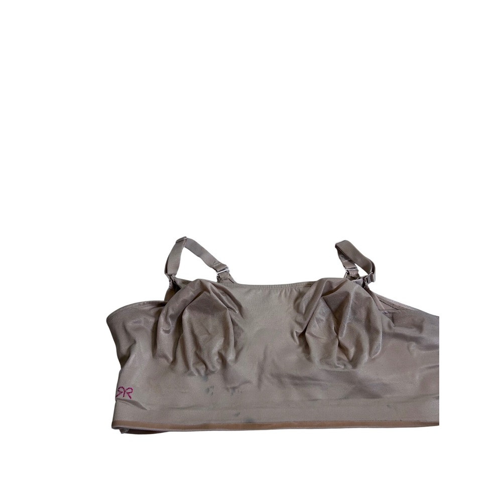 Ruby Ribbon Demiette Bra 44 Beige Nude Wire Free Longline Camisole Womens